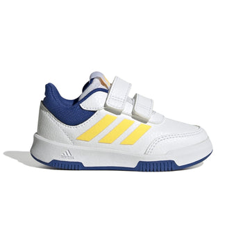 Sneakers primi passi bianche da bambino con dettagli gialli e blu adidas Tensaur Sport 2.0 CF I, Brand, SKU s332500098, Immagine 0